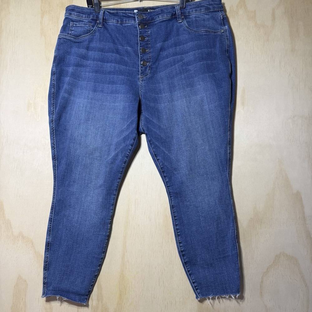 Kut From The Kloth‎ Donna Fab Ab Skinny Jeans Womens 22W Blue Stretch